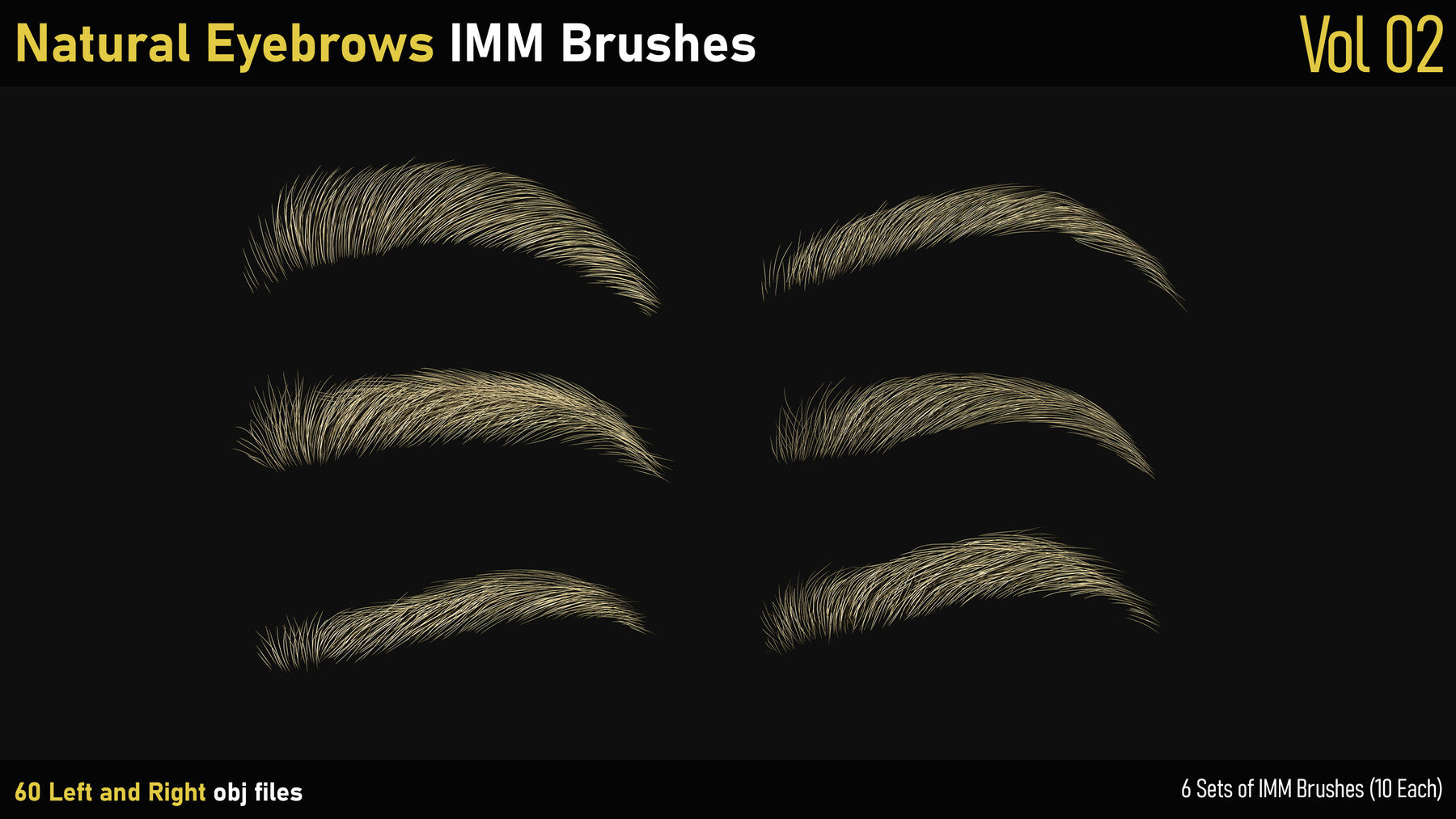 Natural Eyebrows IMM Brushes-Vol2