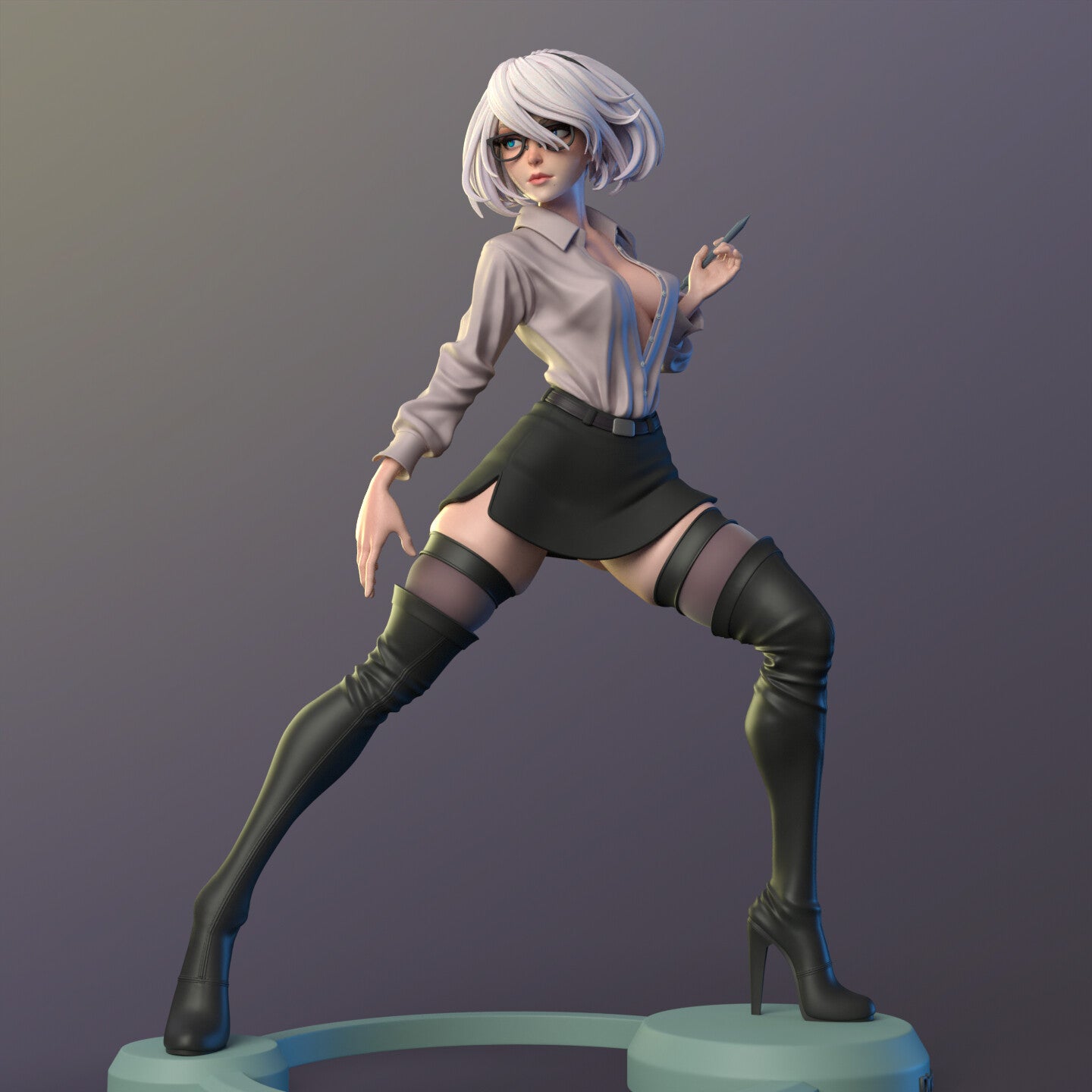 2B Nier Automata, 3D Print STL, Render Images/Videos, Marmoset Viewer Files