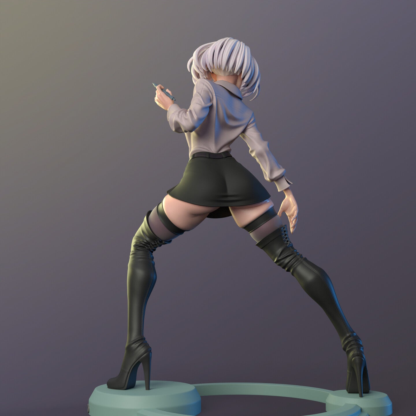 2B Nier Automata, 3D Print STL, Render Images/Videos, Marmoset Viewer Files