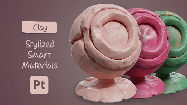 Stylized Smart Materials and Base Materials | Clay