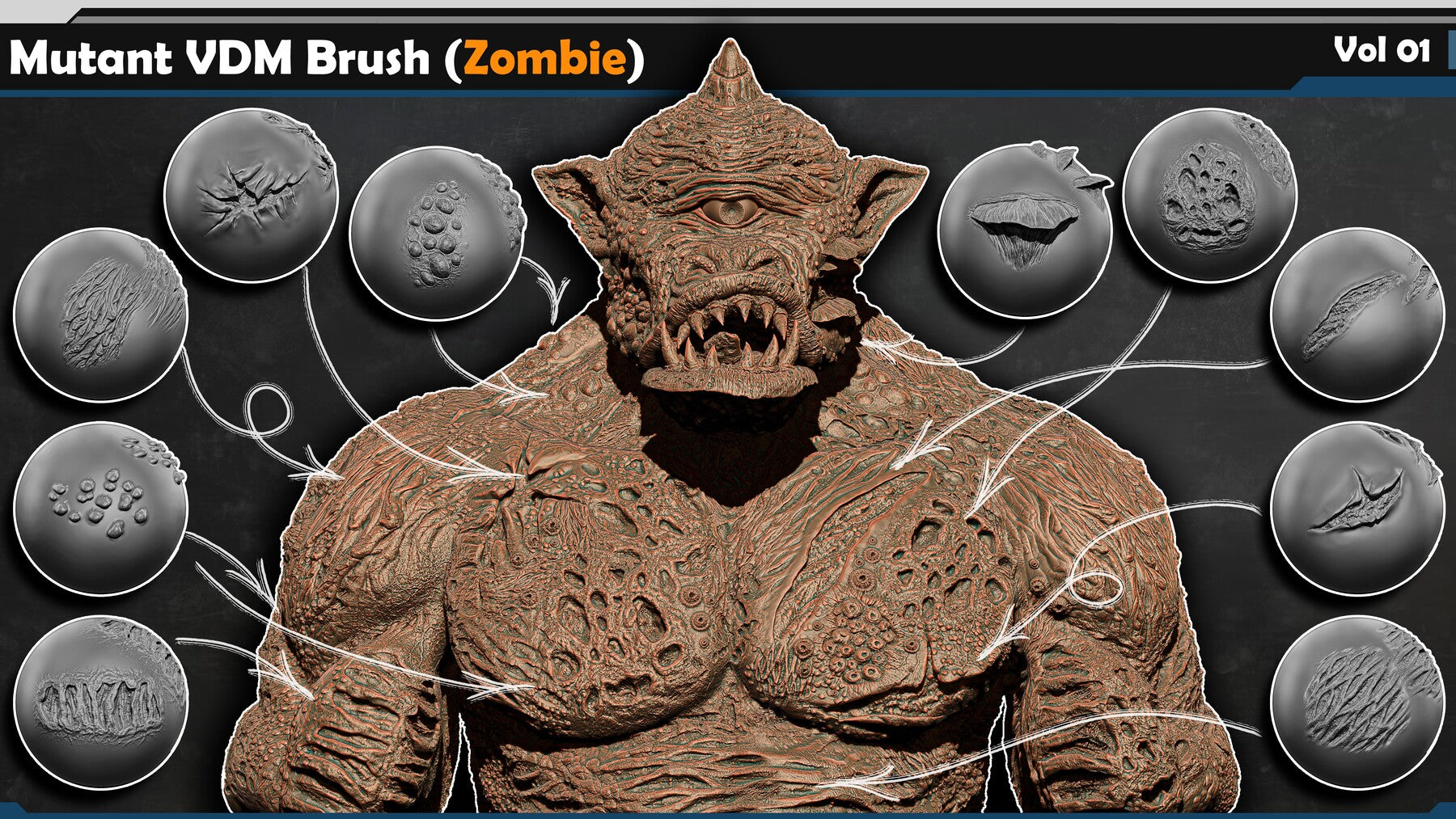 Mutant VDM Brush (Zombie) Vol 01