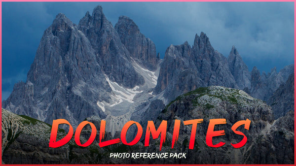 Dolomites-Photo Reference Pack For Artists 601 JPEGs