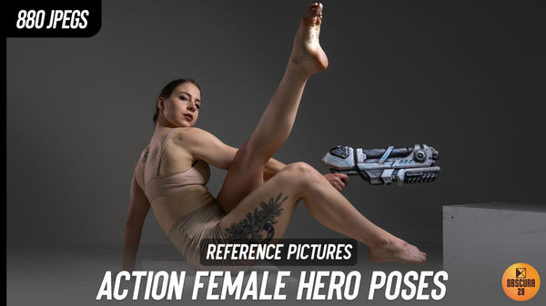 880 Action Female Hero Reference Pictures