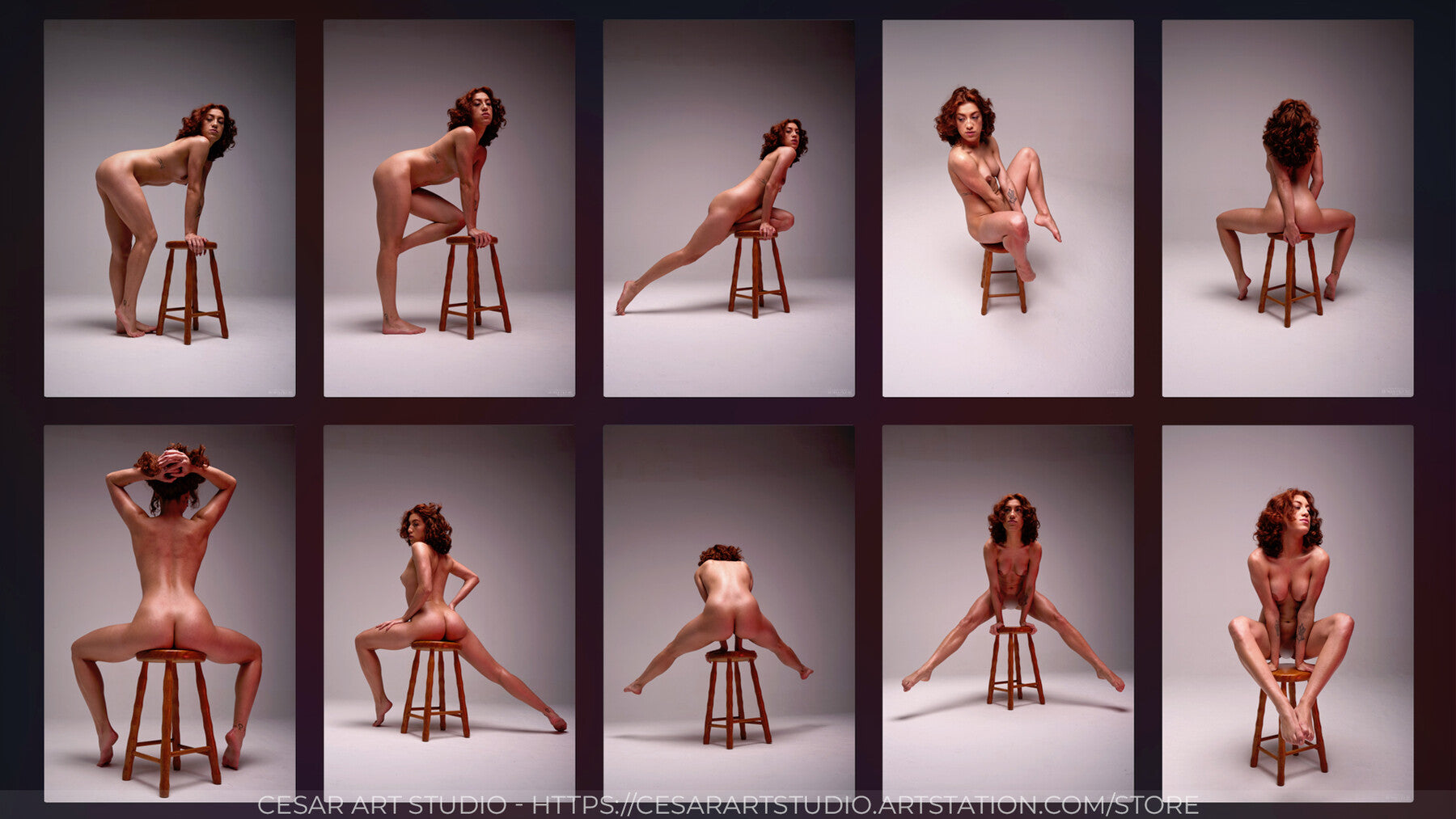 400+ Female Figure Poses - Carol Chair Play