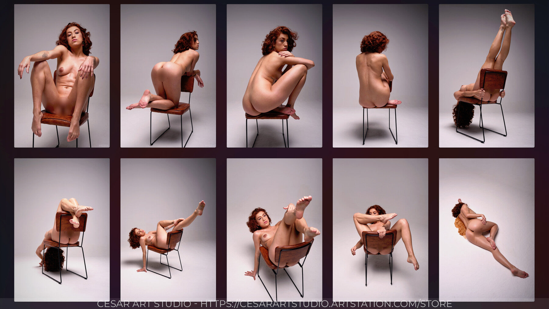 400+ Female Figure Poses - Carol Chair Play