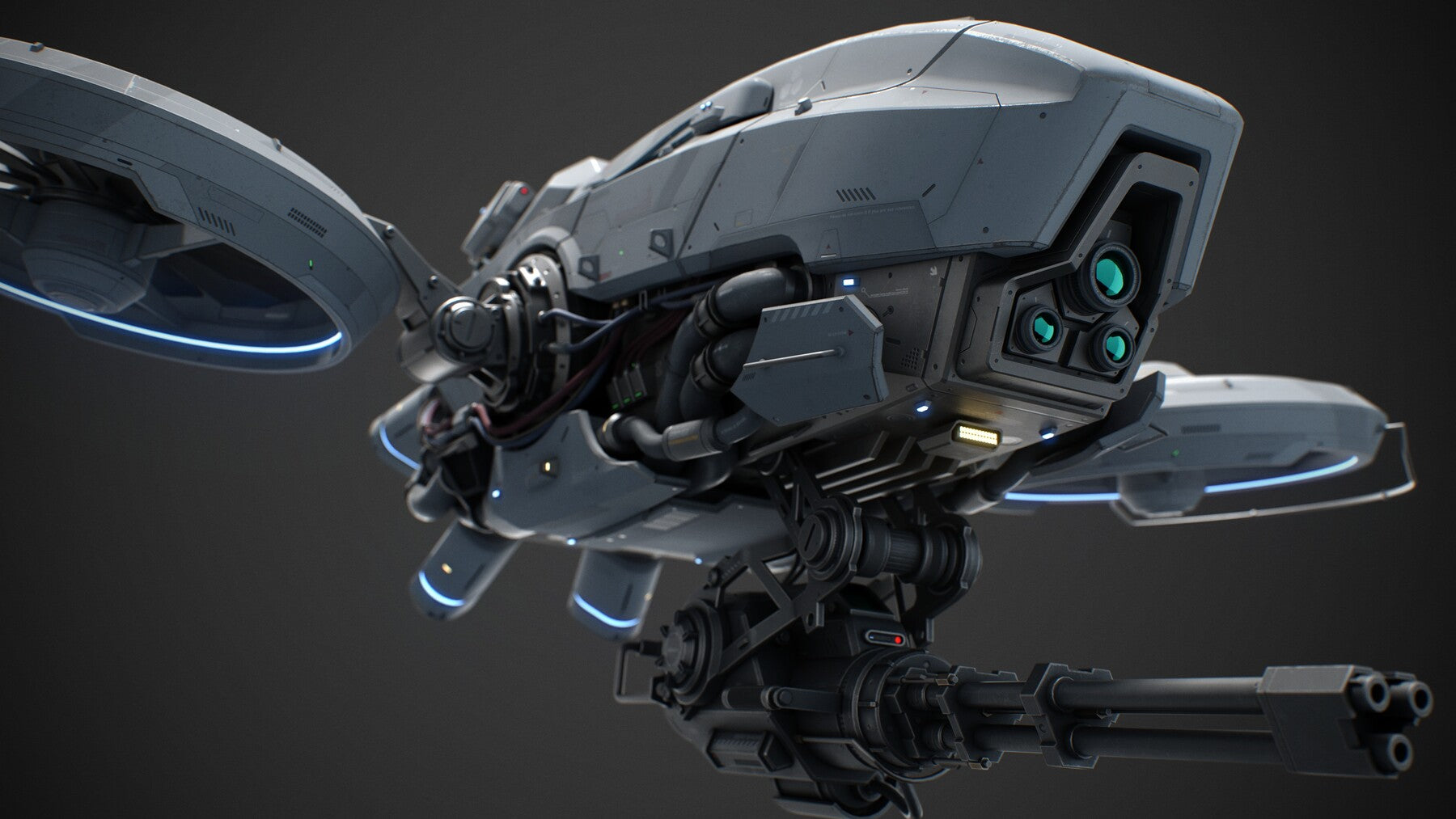 Sci-Fi Vehicle Series-Drone 02-PBR