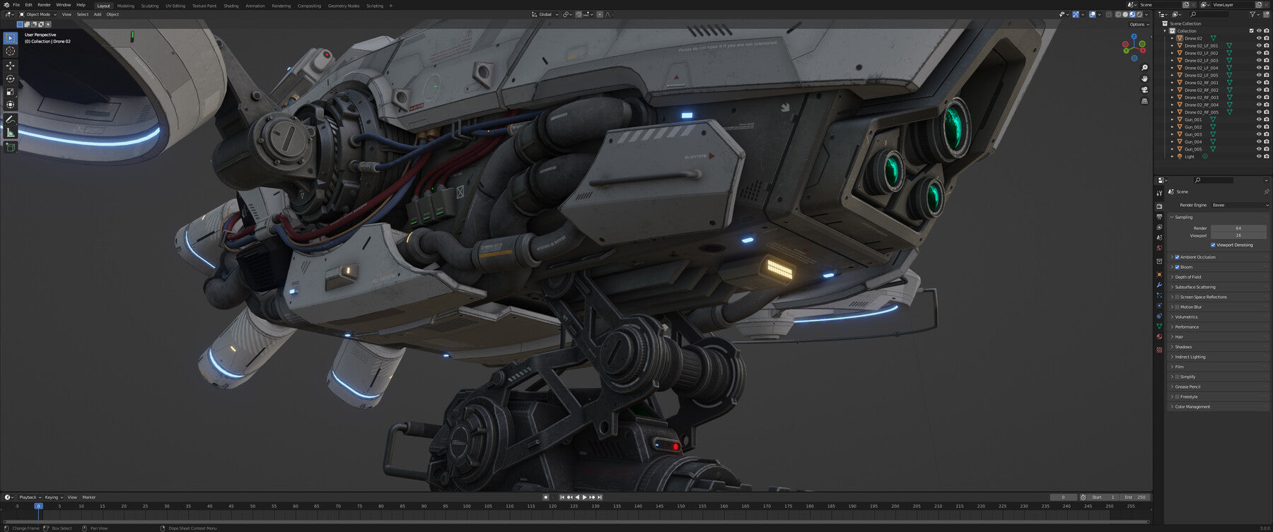 Sci-Fi Vehicle Series-Drone 02-PBR