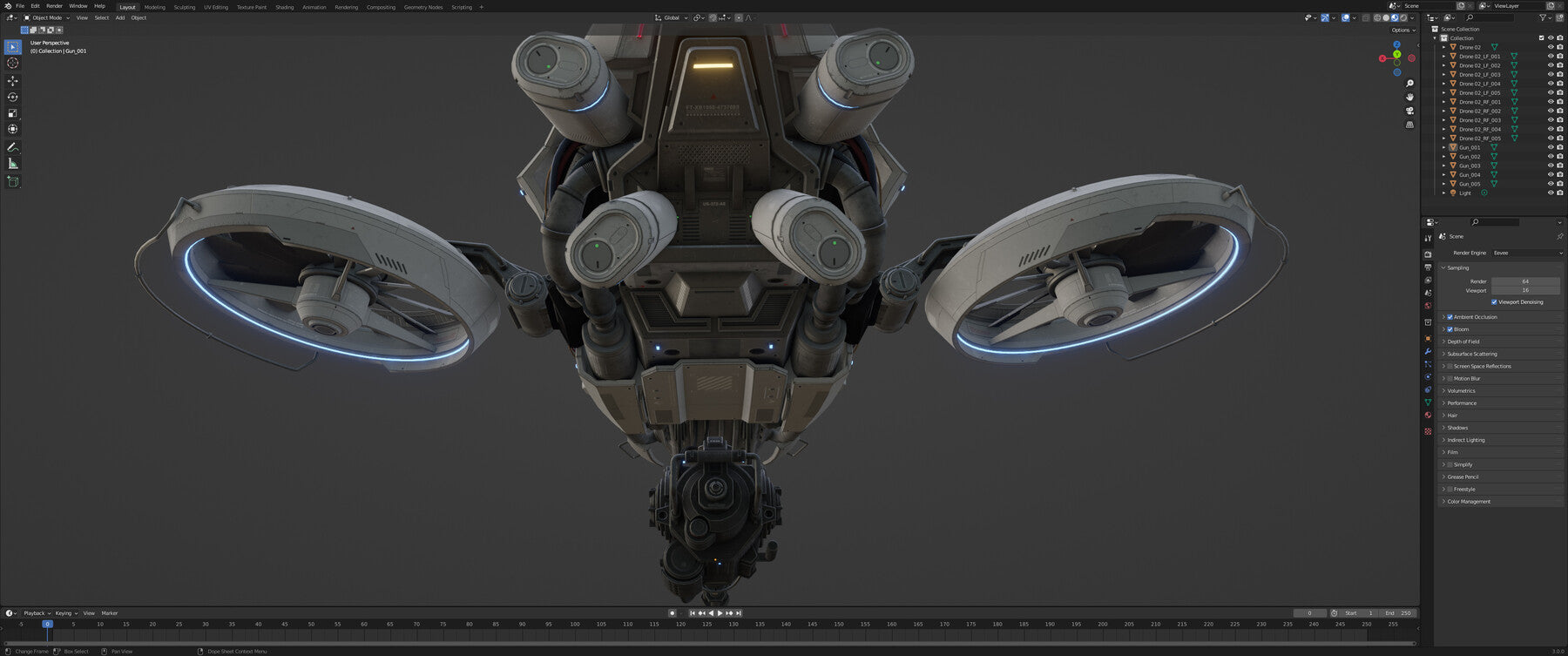 Sci-Fi Vehicle Series-Drone 02-PBR