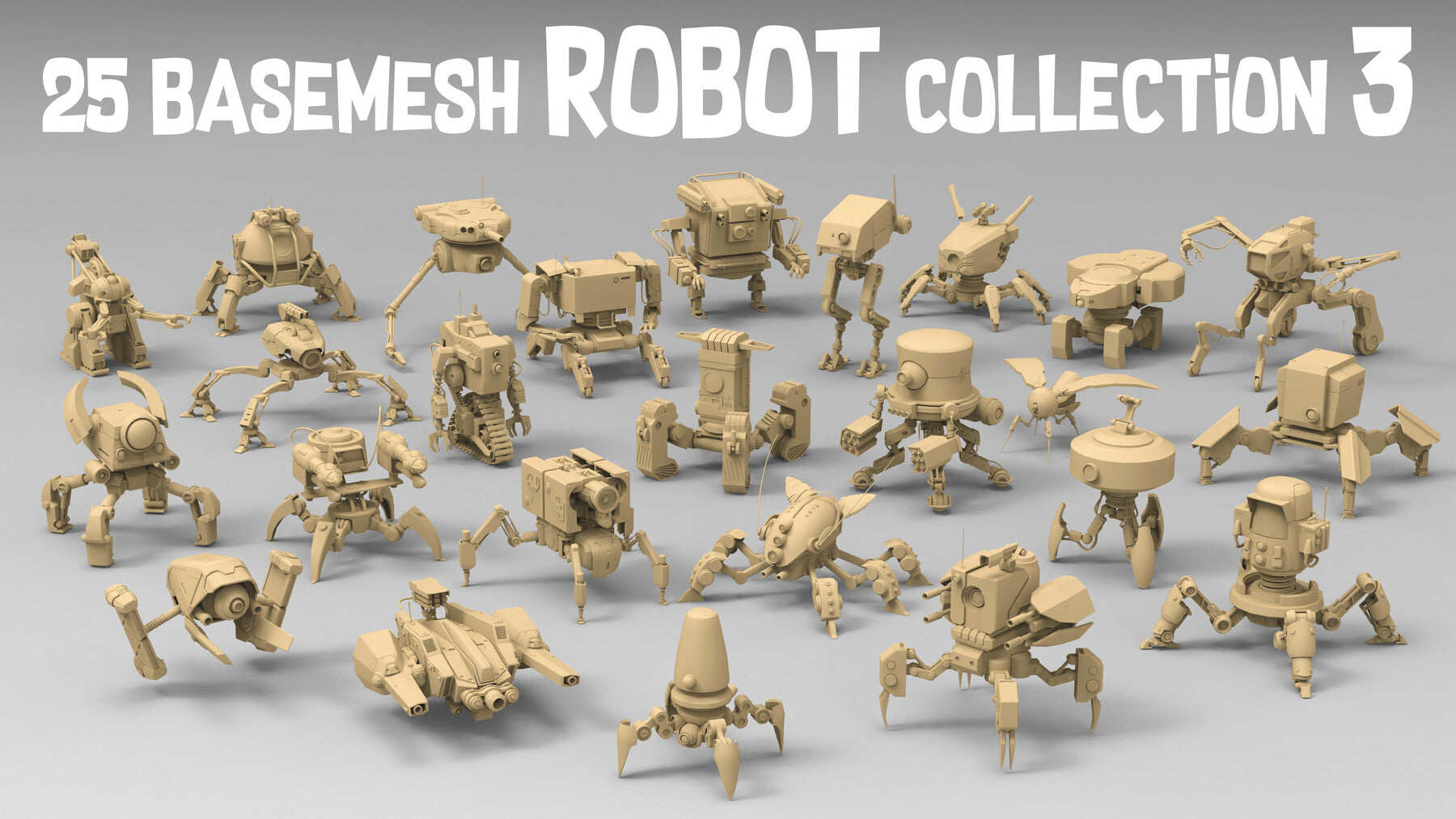 25 basemesh robot collection 3