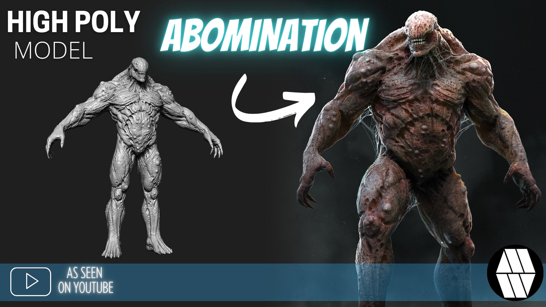 ZBrush Model: Abomination High Poly ZTL & FBX