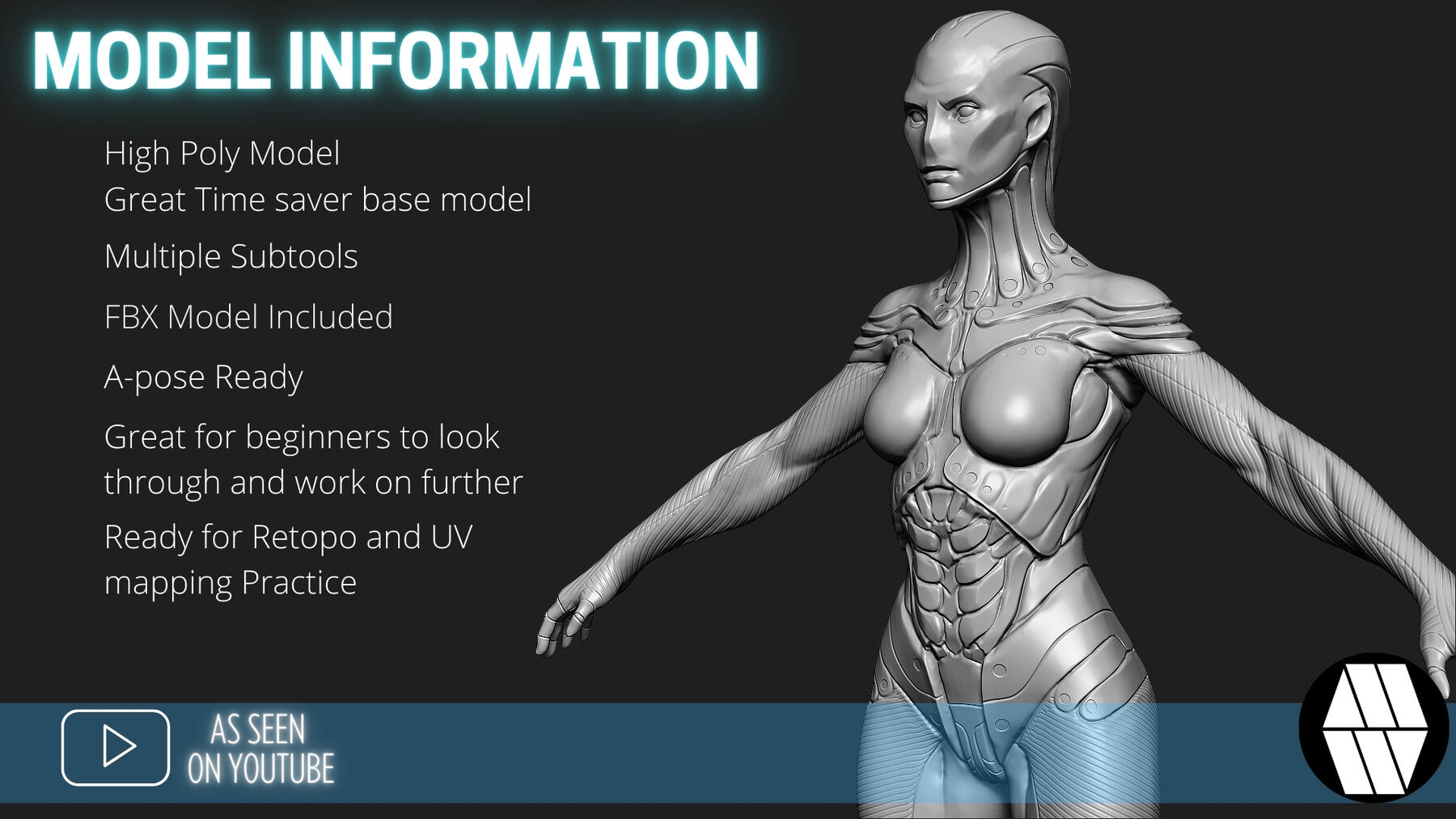 ZBrush Model: Android High Poly ZTL & FBX