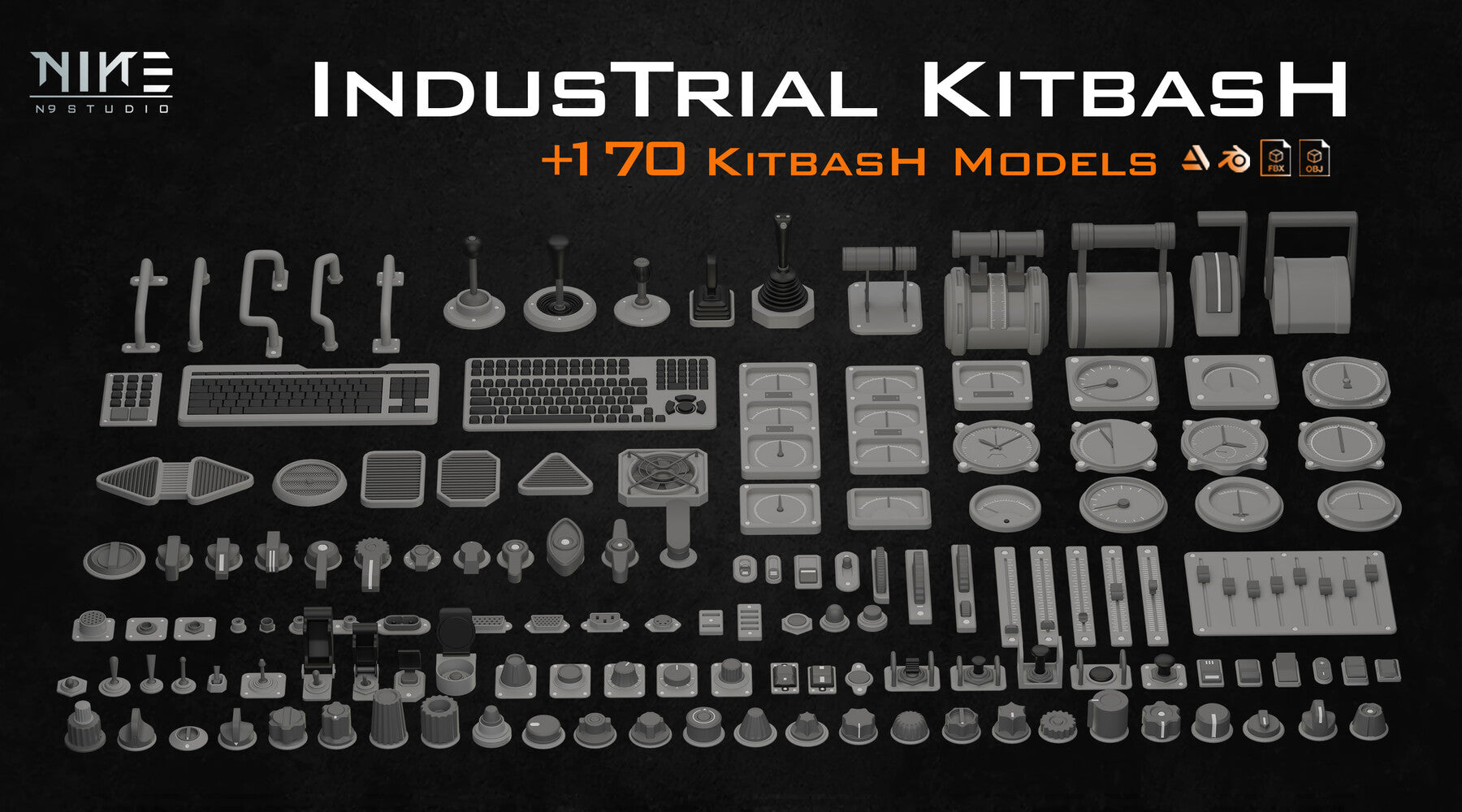 industrial Kitbash-V3- Control panel details