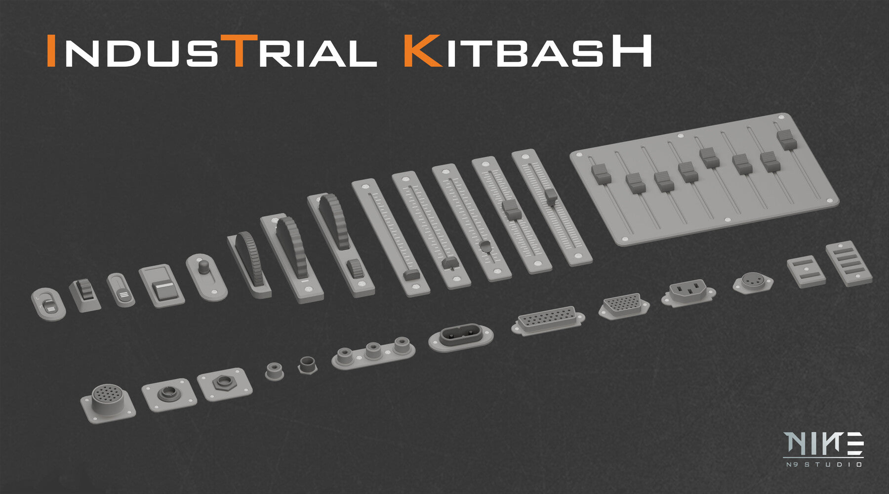 industrial Kitbash-V3- Control panel details