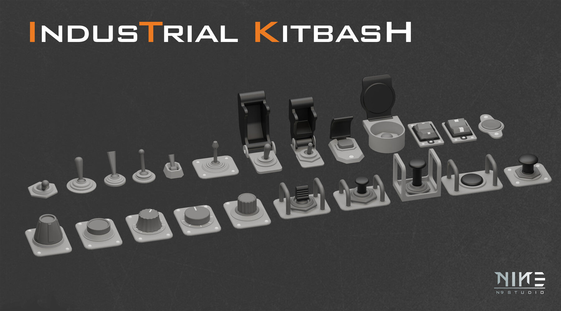 industrial Kitbash-V3- Control panel details