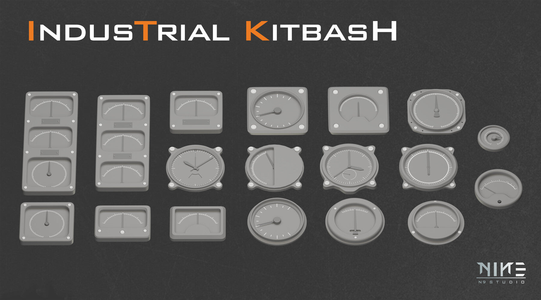 industrial Kitbash-V3- Control panel details