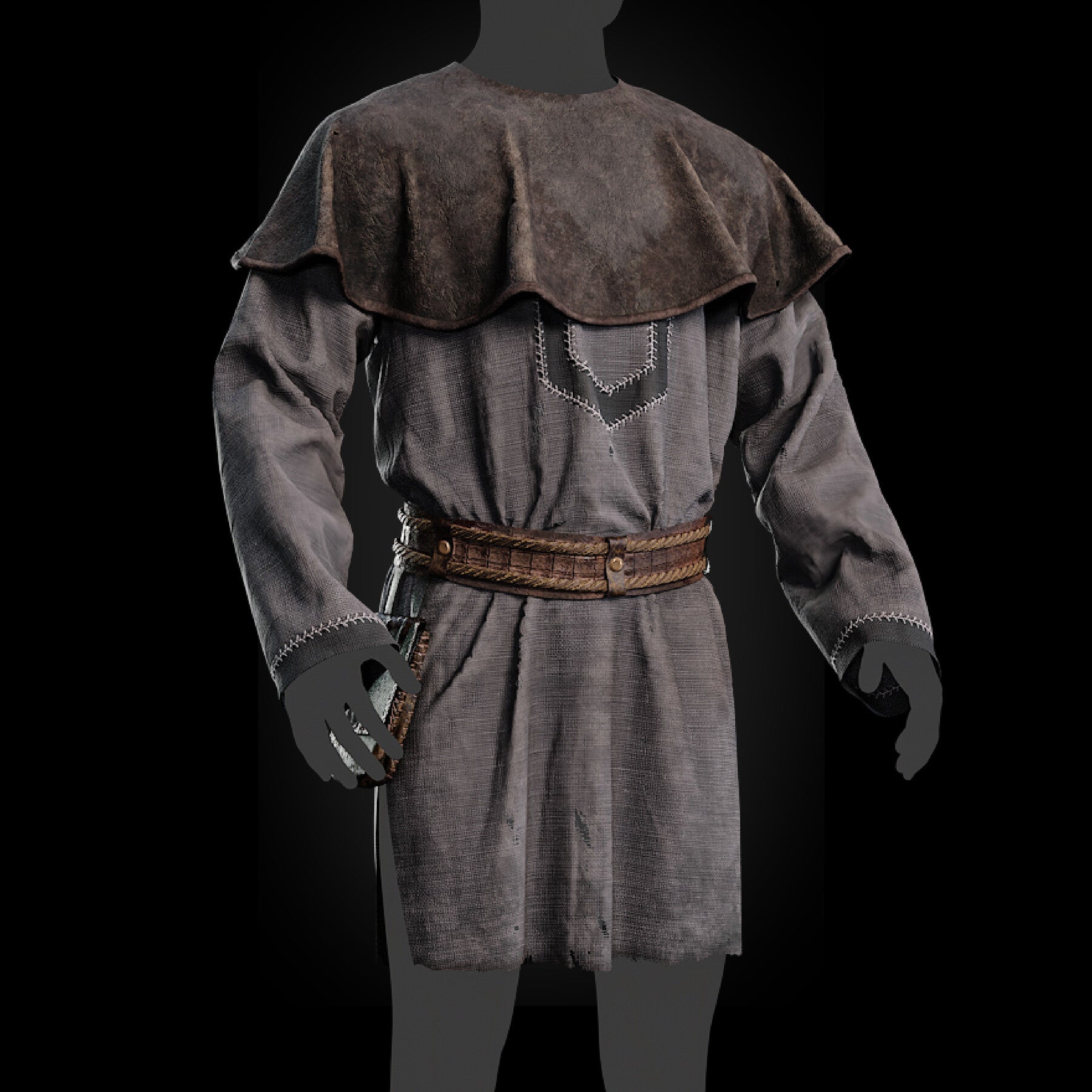 3D Medieval clothes farmer tunic Fbx+ Obj+ Zprj +4K PBR textures