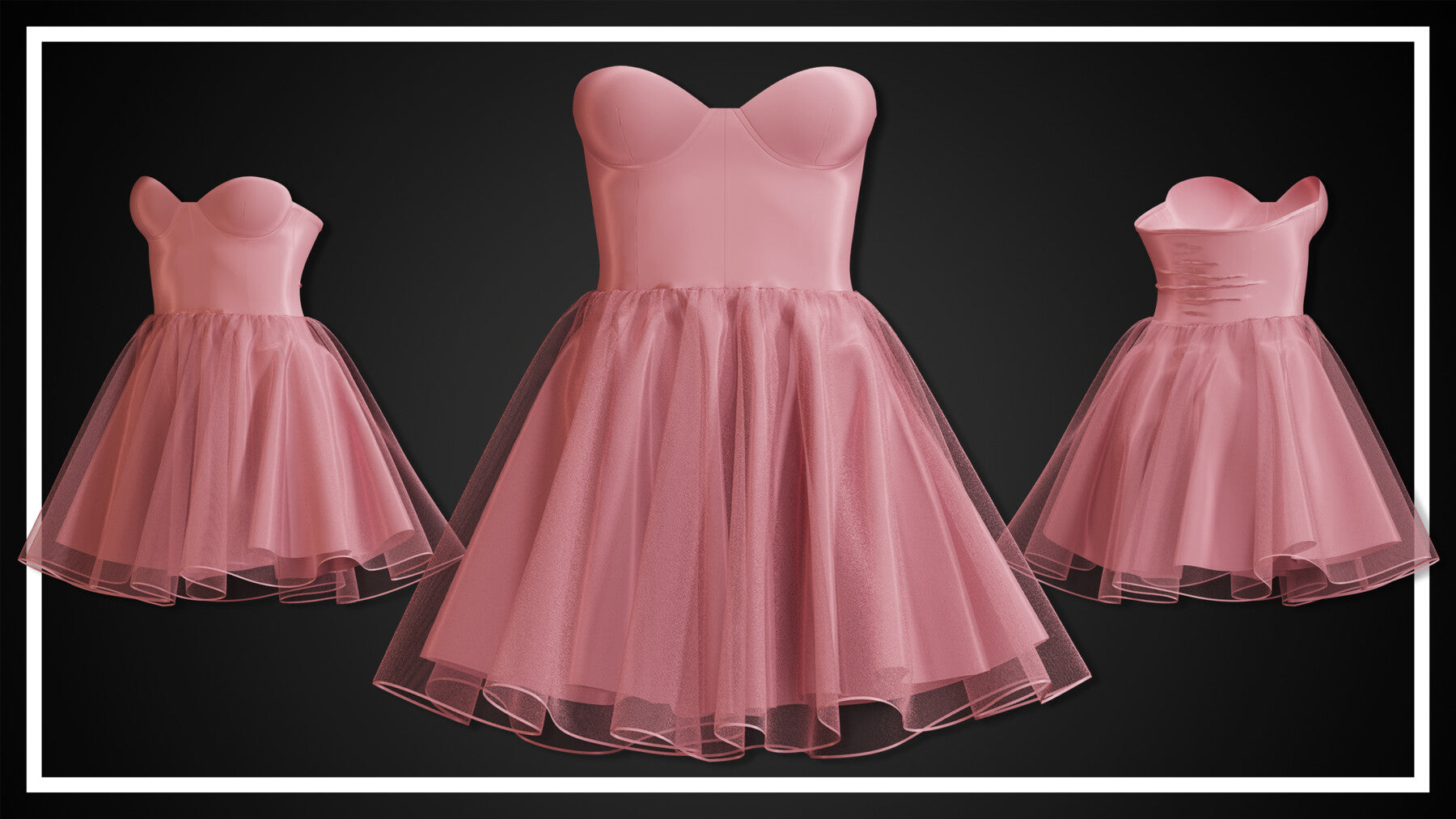 DRESS PACK (CLO3D, MD PROJECTS+OBJ+FBX+.max)