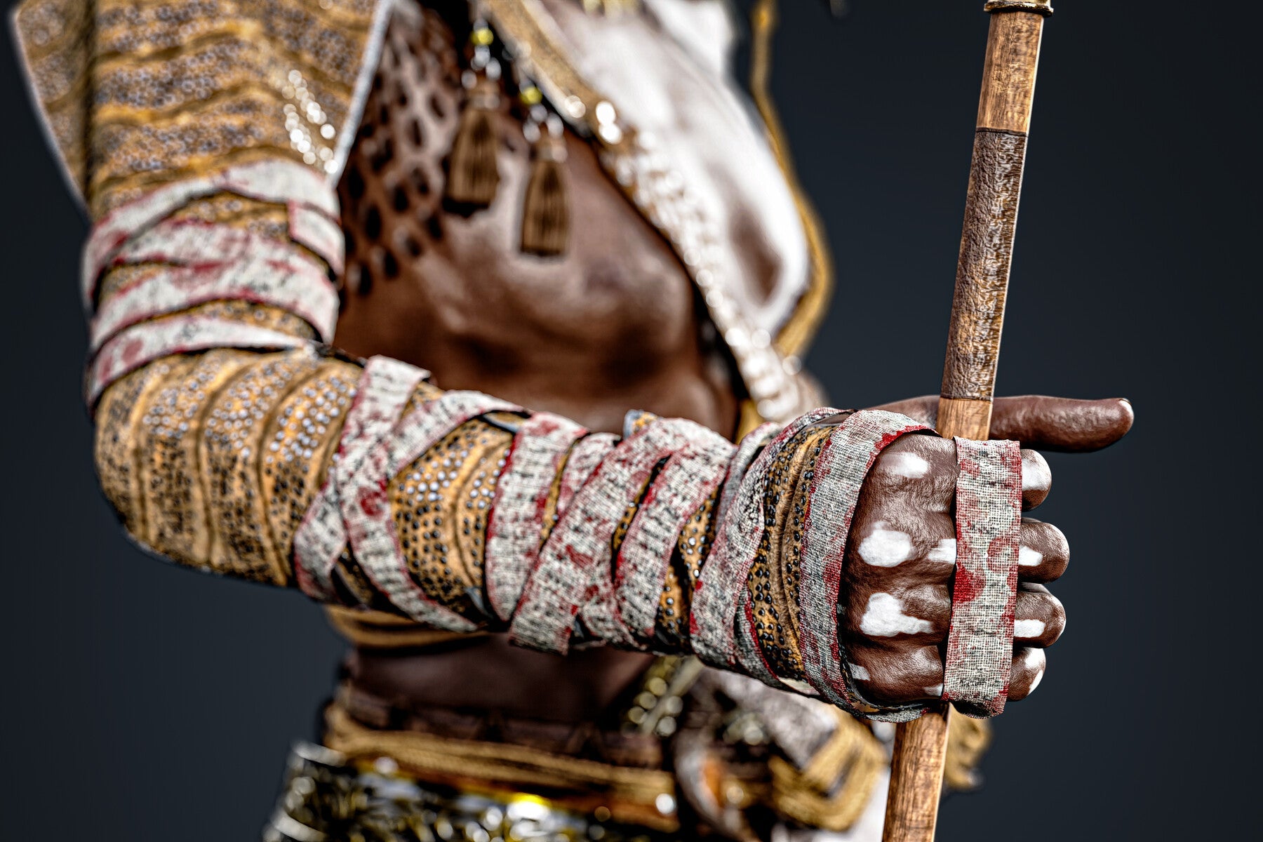 African Warrior No.1: Game Ready Outfit (Marvelous Designer + Clo3d + OBJ + LOD + Texture)