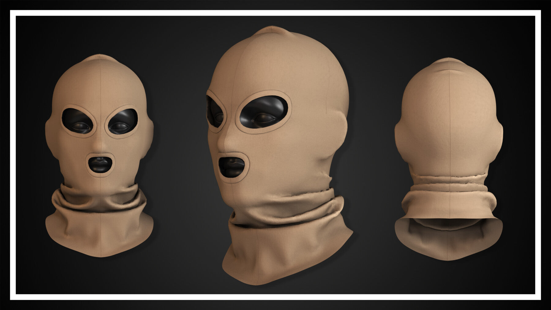 15 FACE MASK (CLO3D, MD PROJECTS+OBJ+FBX)