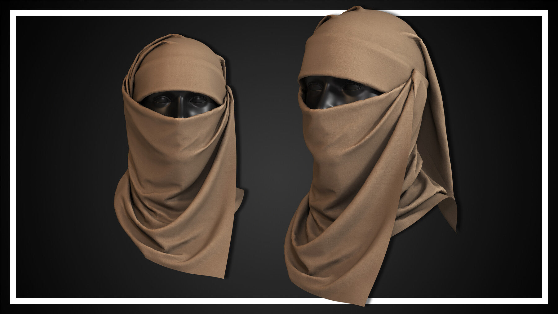 15 FACE MASK (CLO3D, MD PROJECTS+OBJ+FBX)