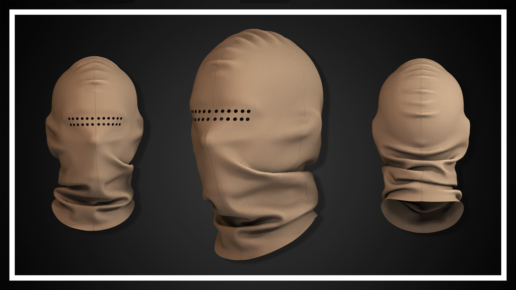 15 FACE MASK (CLO3D, MD PROJECTS+OBJ+FBX)