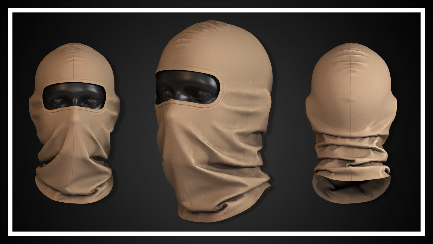 15 FACE MASK (CLO3D, MD PROJECTS+OBJ+FBX)