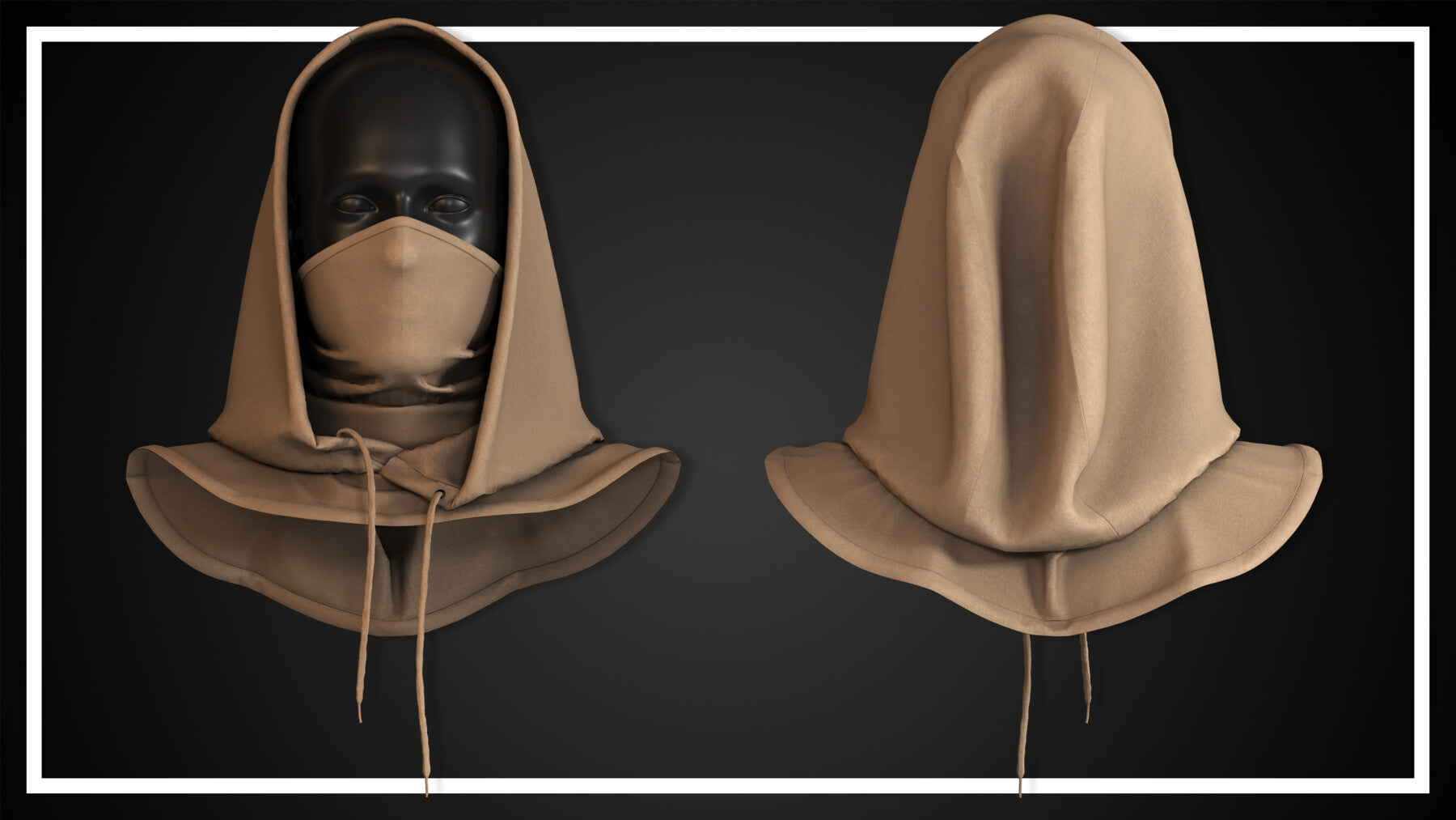 15 FACE MASK (CLO3D, MD PROJECTS+OBJ+FBX)