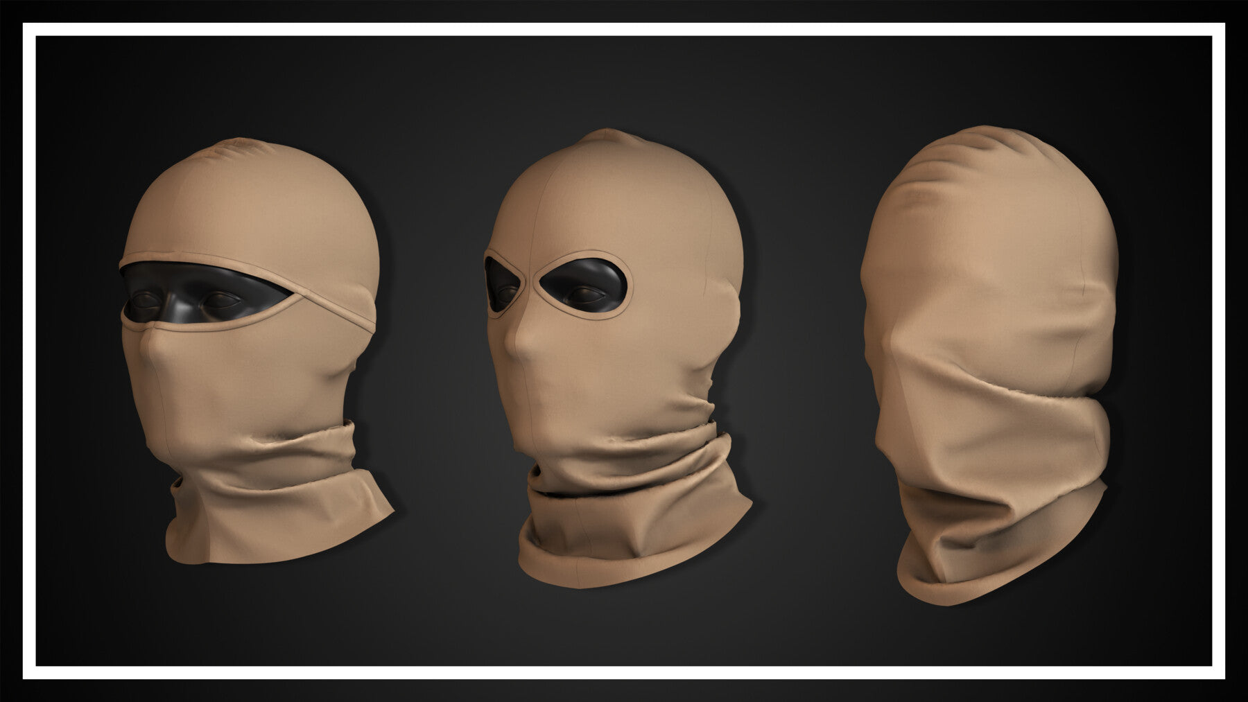 15 FACE MASK (CLO3D, MD PROJECTS+OBJ+FBX)