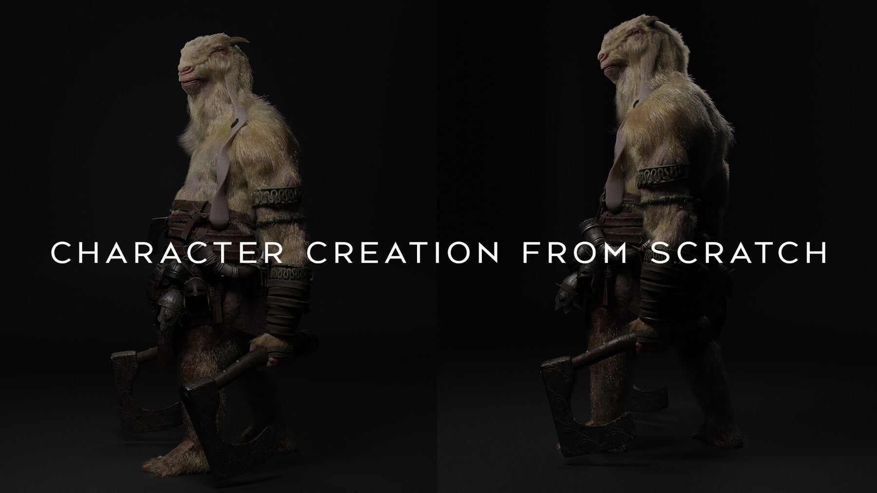 Warrior goat character design tutorial