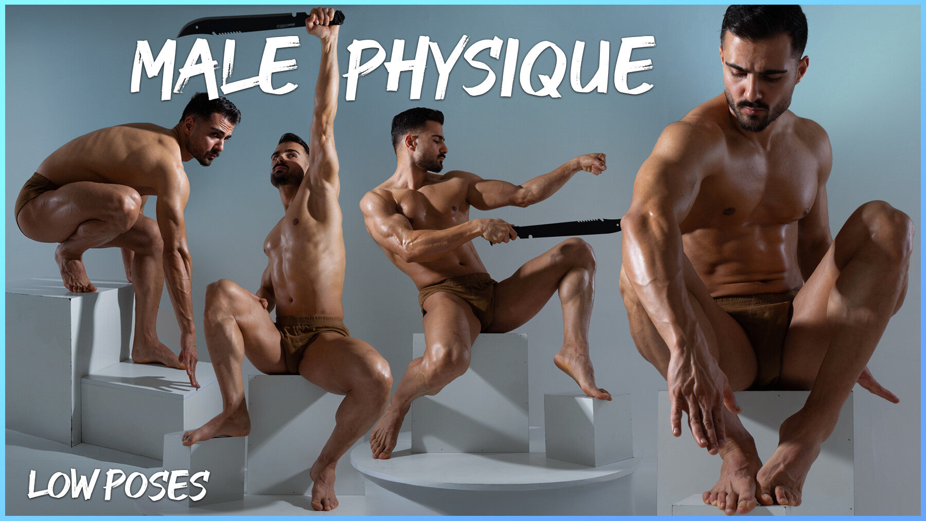 Male Physique- Low Poses- Photo Reference Pack For Artists 647 JPEGs