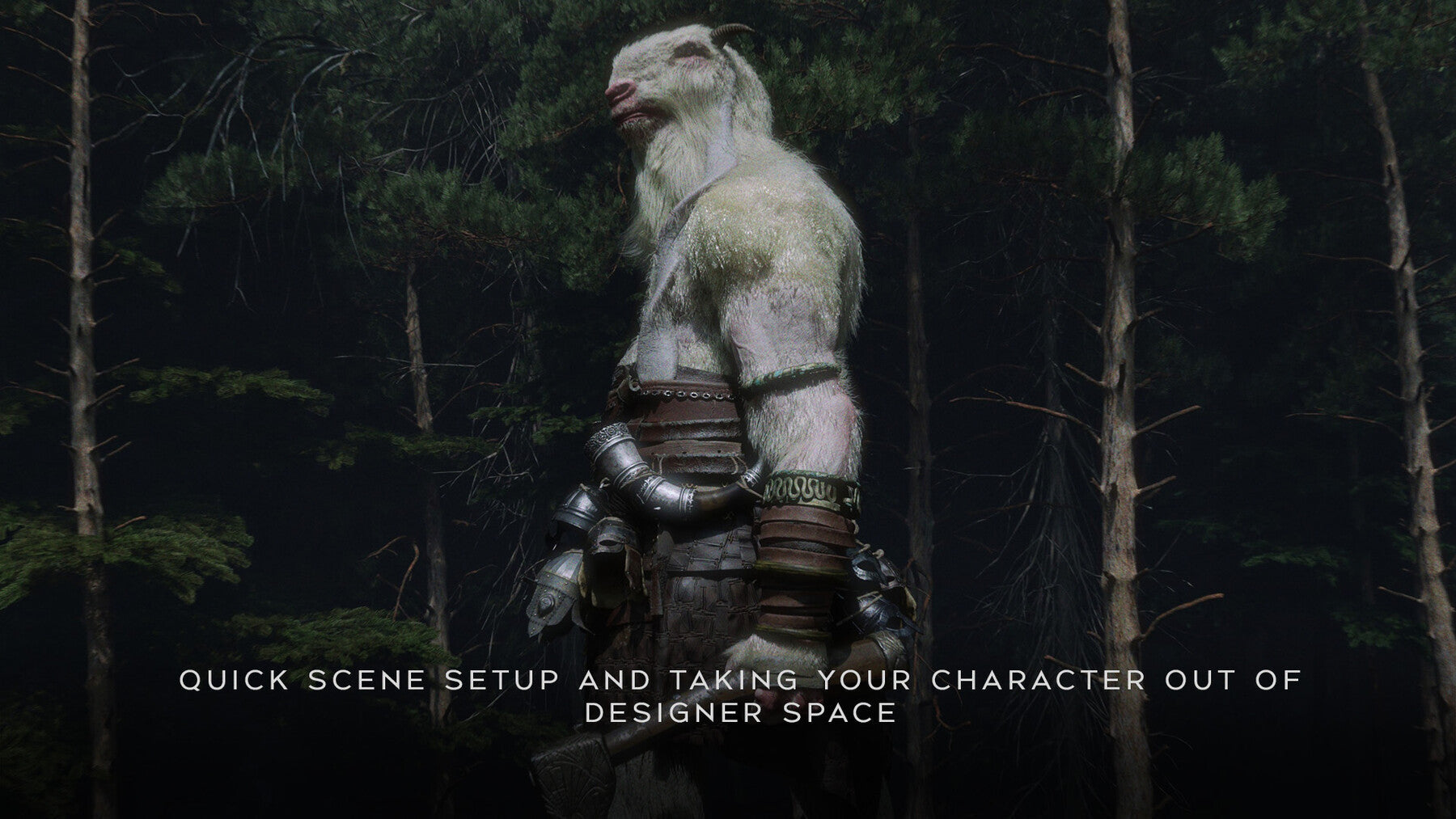 Warrior goat character design tutorial