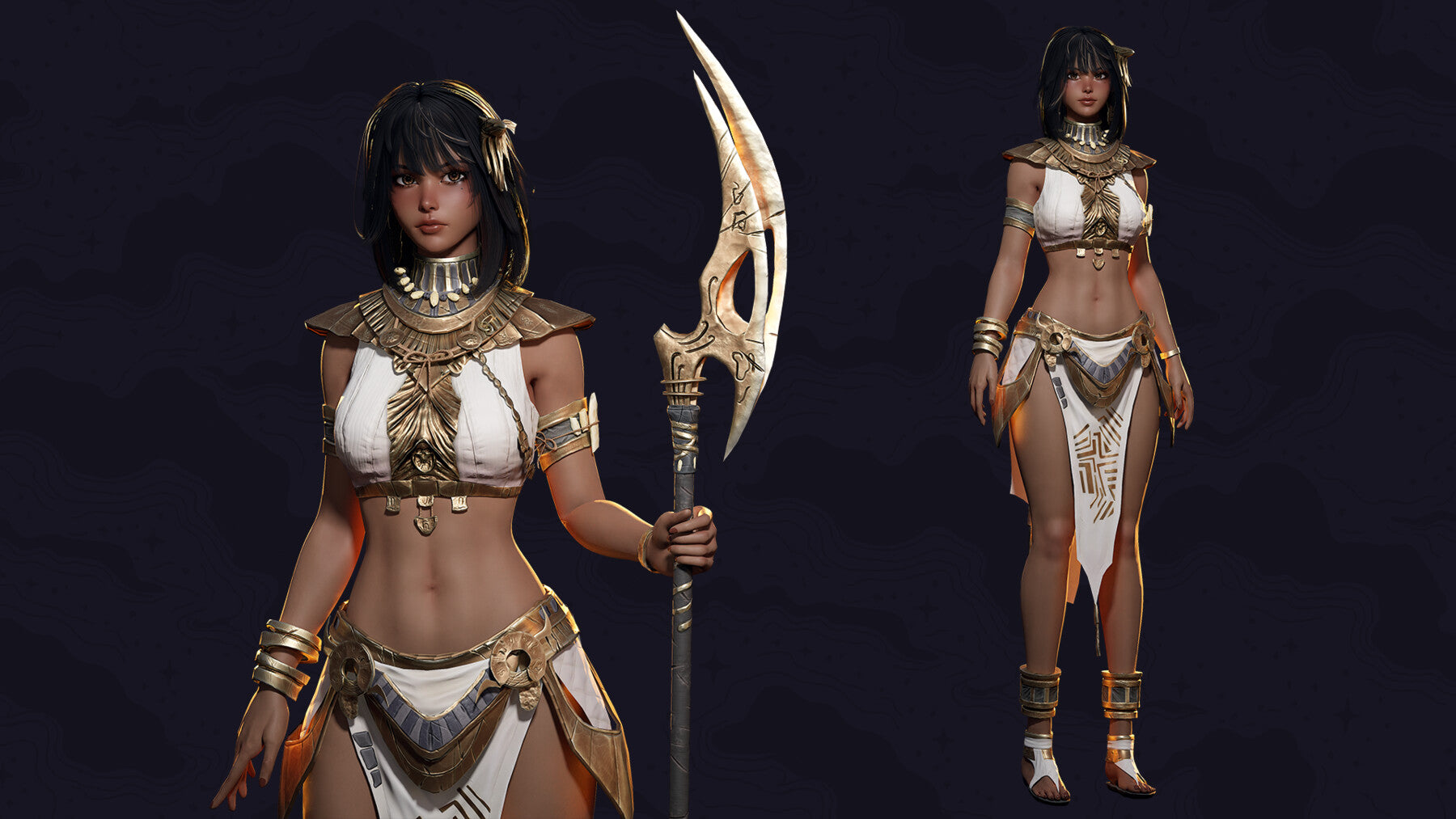 Ancient Girl Zariya - Game Ready