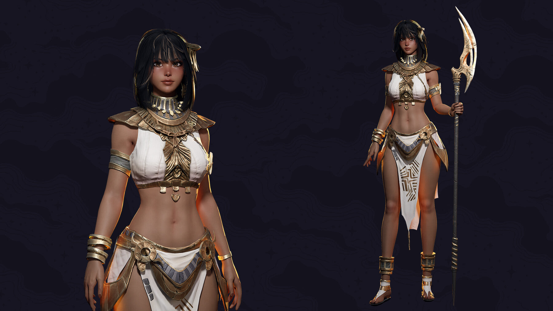 Ancient Girl Zariya - Game Ready