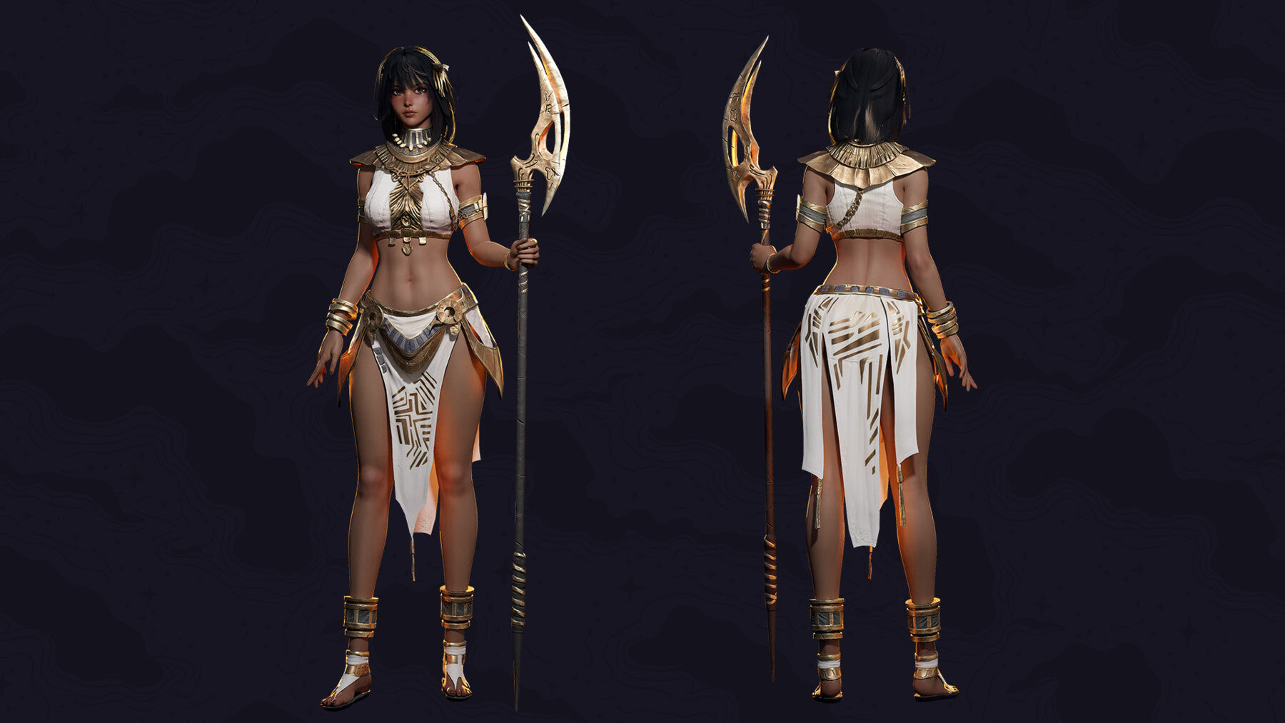 Ancient Girl Zariya - Game Ready