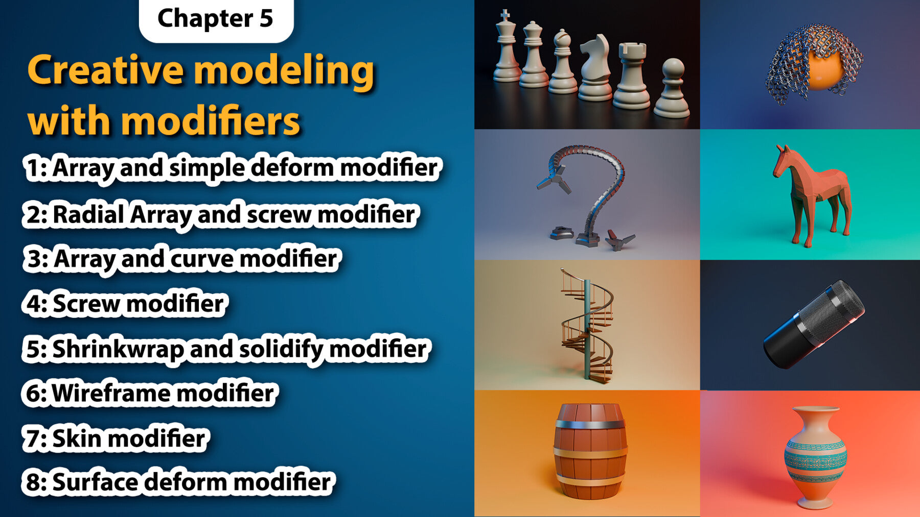 Blender 3D for Beginners: Complete Modeling & Texturing guide