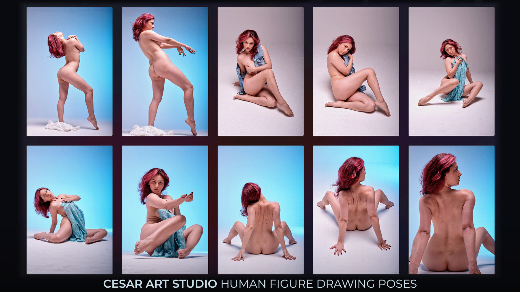 300+ Female Figure Poses - Anne's Expressive Dance vol.2