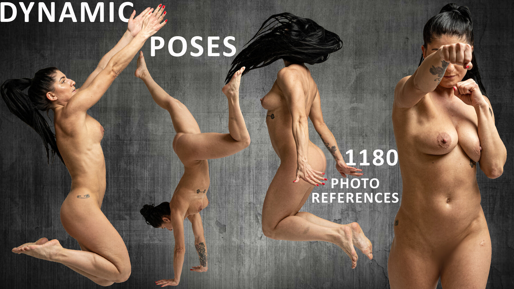 Dynamic poses 1180 photo references