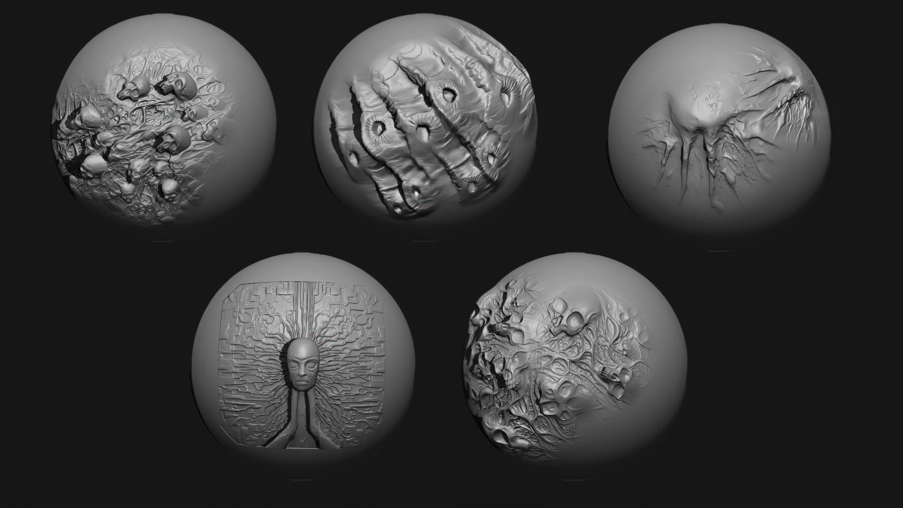 Beksinski's Haunting Textures for ZBrush – Volume 9