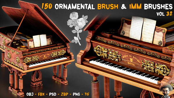 150 Ornamental Brush + Imm Brushes - Vol 32