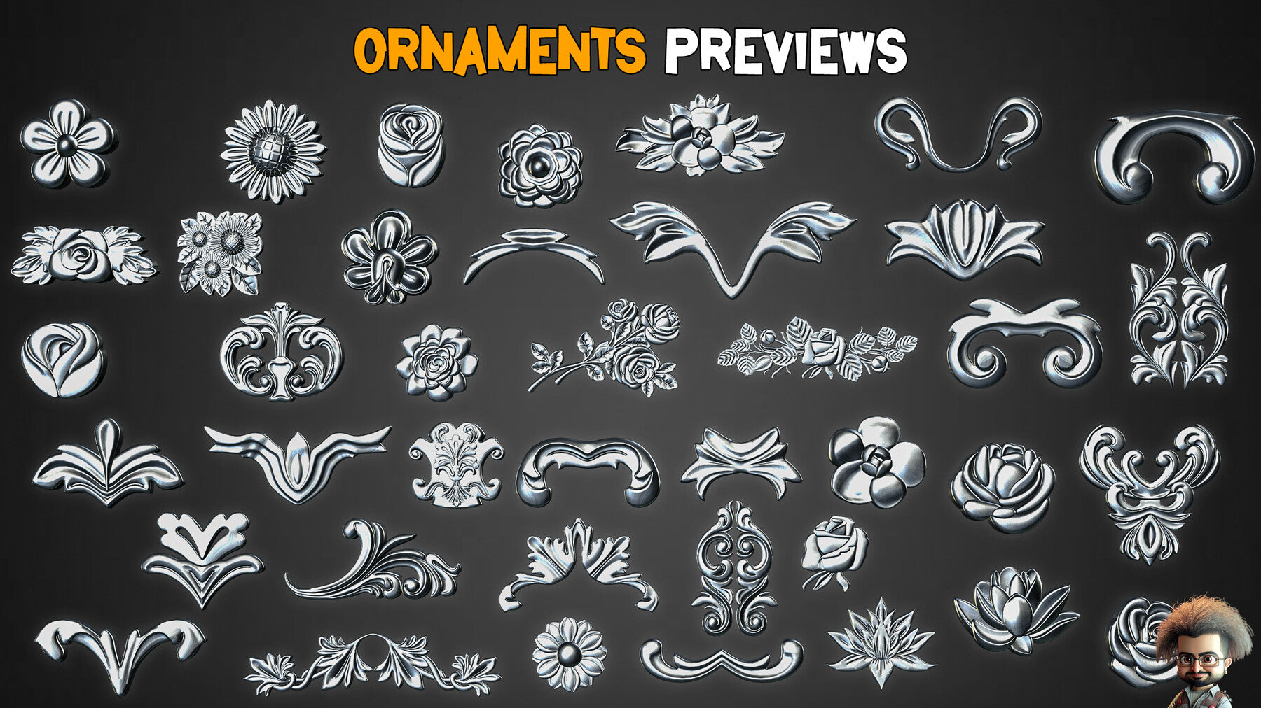 150 Ornamental Brush + Imm Brushes - Vol 32