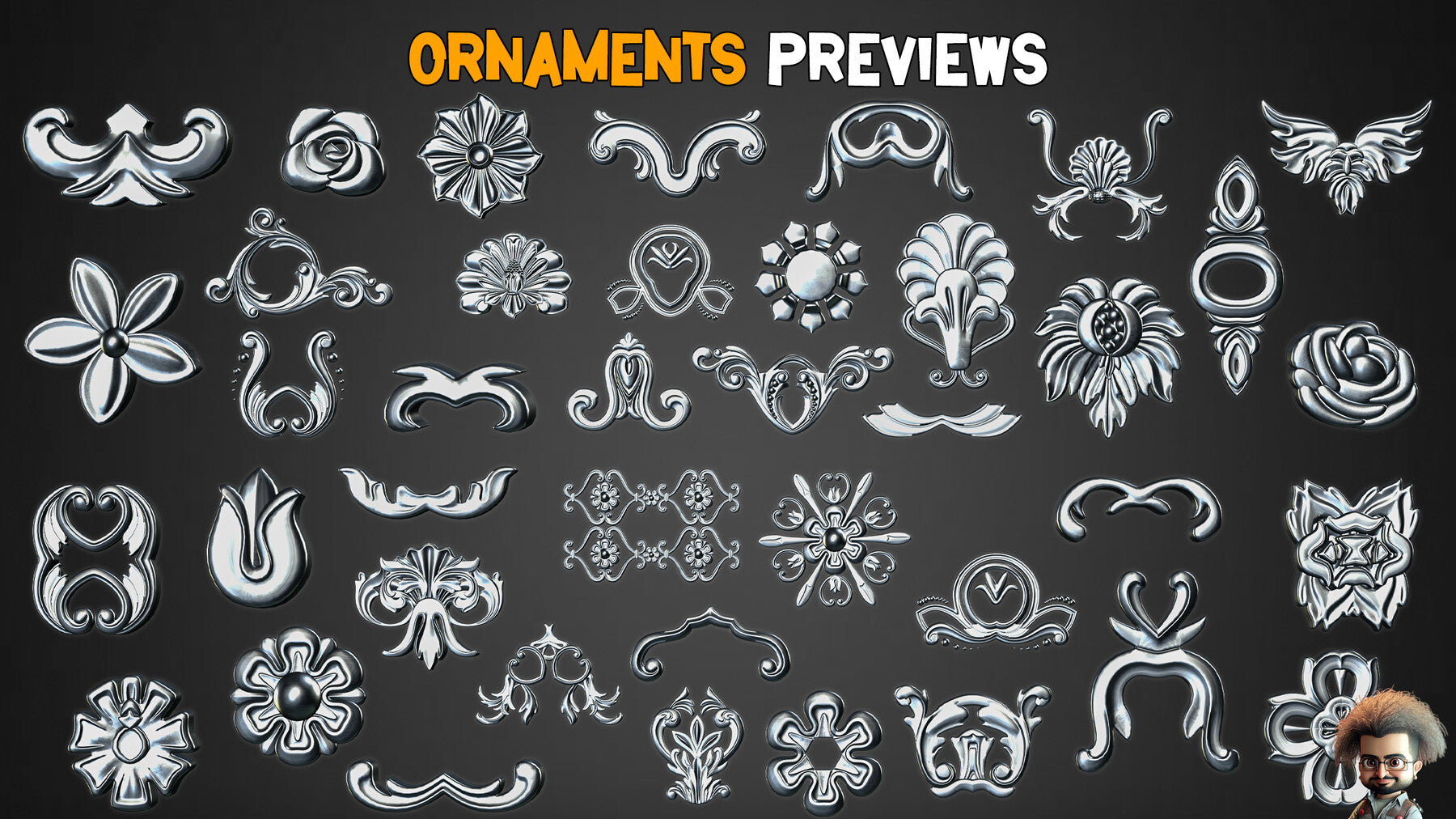 150 Ornamental Brush + Imm Brushes - Vol 32