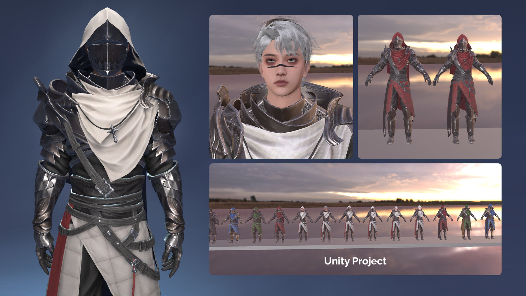 Inquisitor - RPG Dark Fantasy Modular Female and Male Characters Game Ready