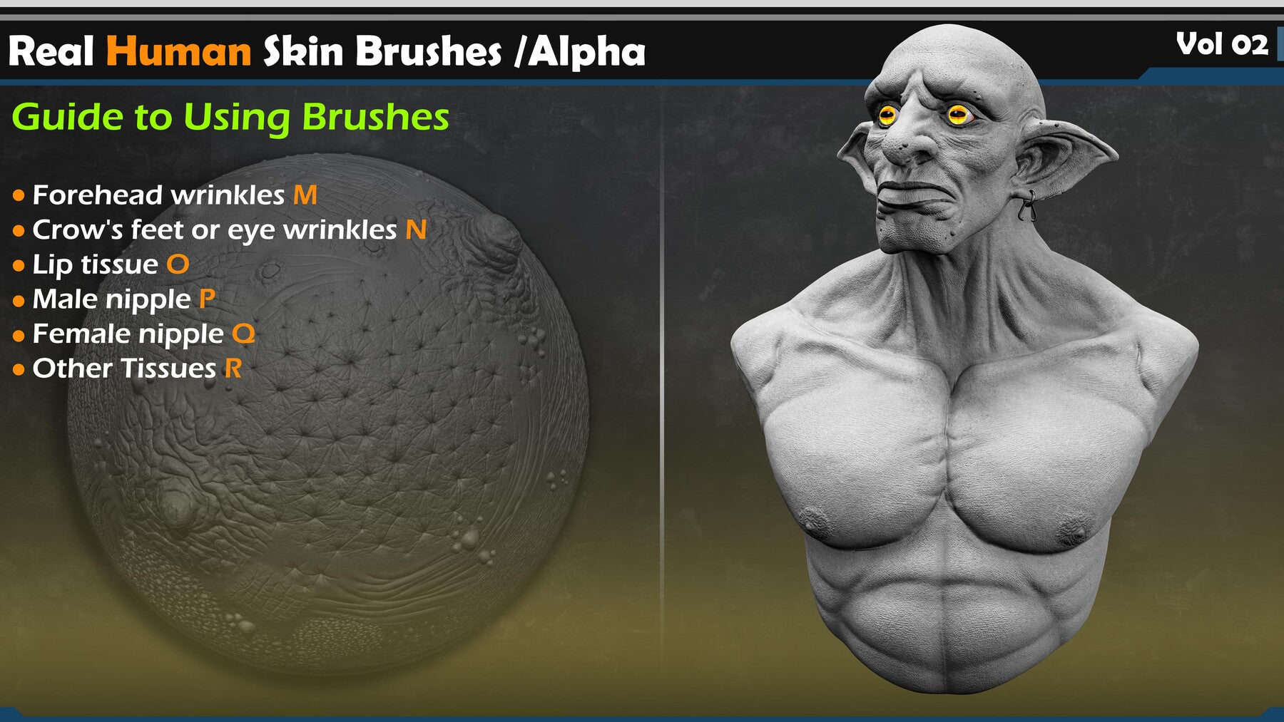 Real Human Skin Brushes /Alpha Vol 02