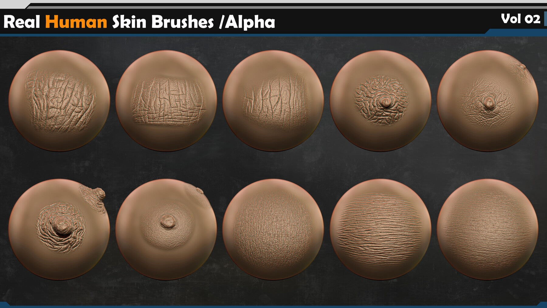 Real Human Skin Brushes /Alpha Vol 02