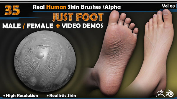 Real Human Skin Brushes /Alpha Vol 03