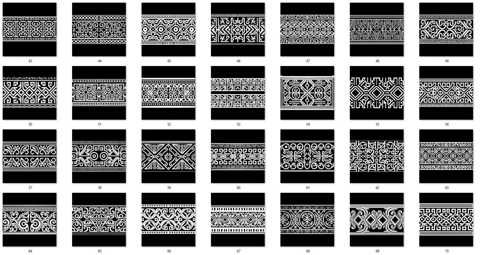 1000 Greek Shape Trim Alpha + 4K + PSD + High Quality Vol.02