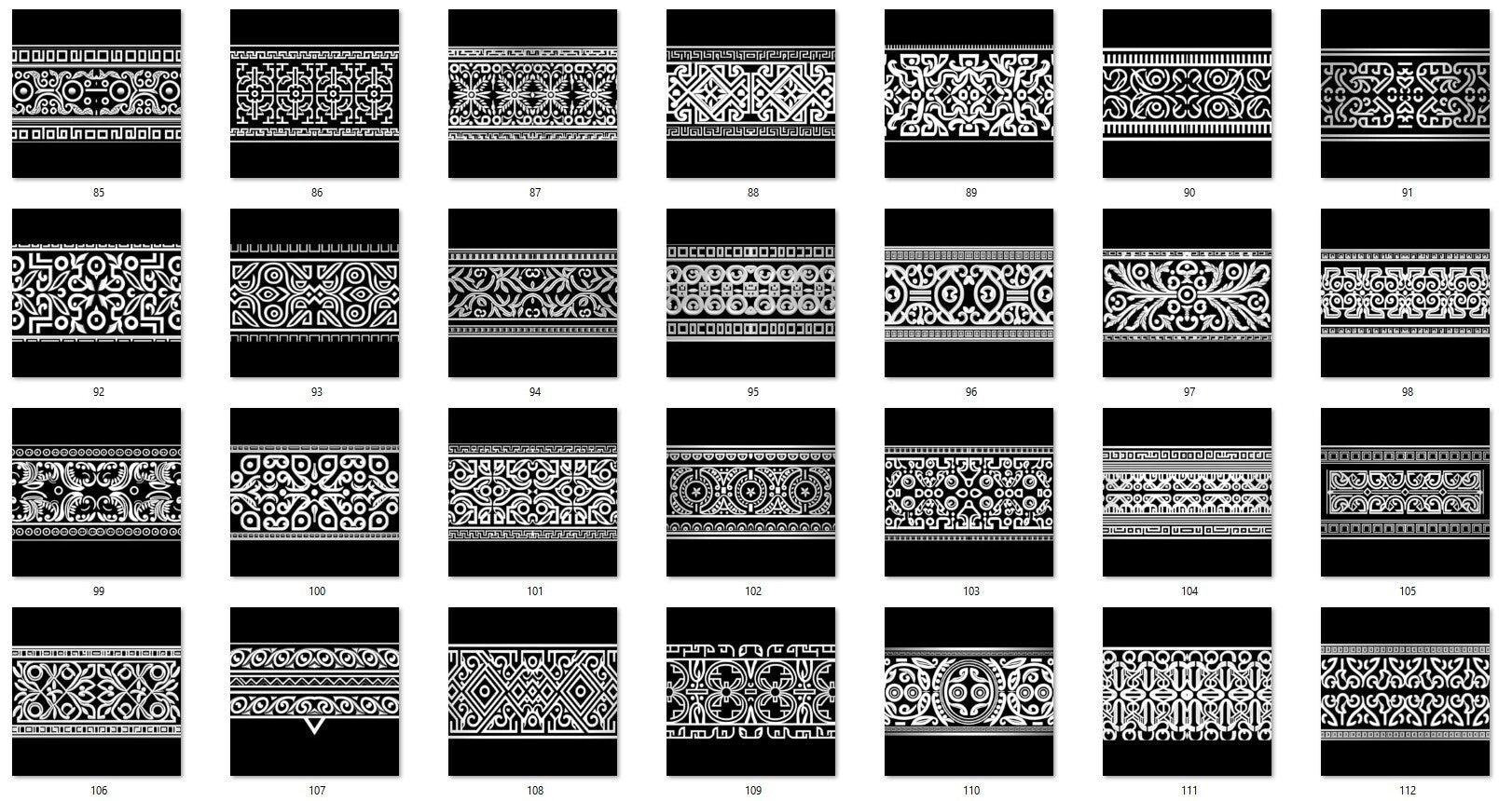 1000 Greek Shape Trim Alpha + 4K + PSD + High Quality Vol.02