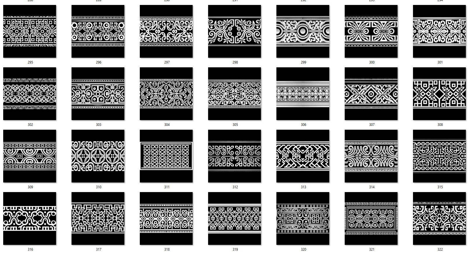 1000 Greek Shape Trim Alpha + 4K + PSD + High Quality Vol.02