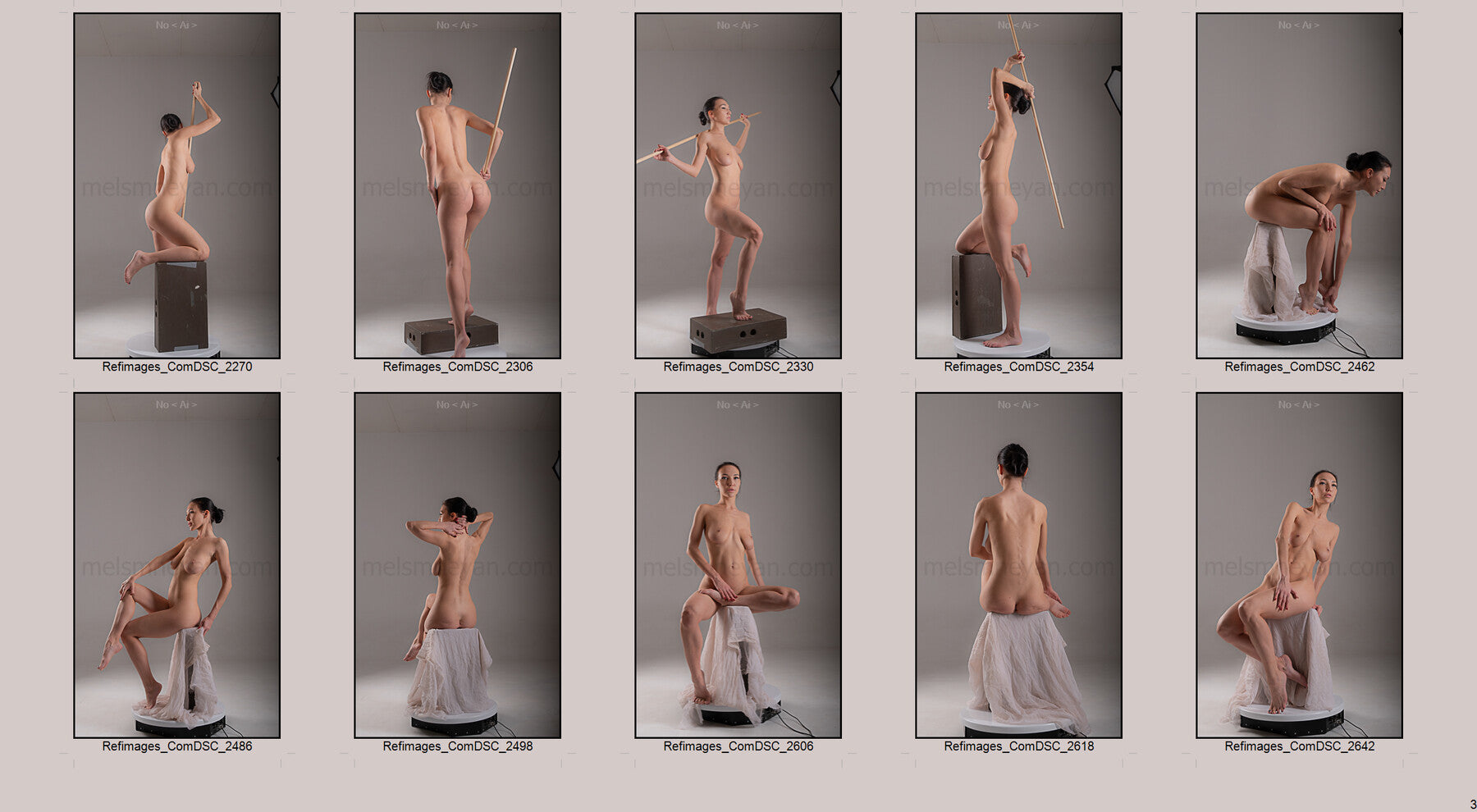 2000 Sculpting Art Poses 360 Reference Images