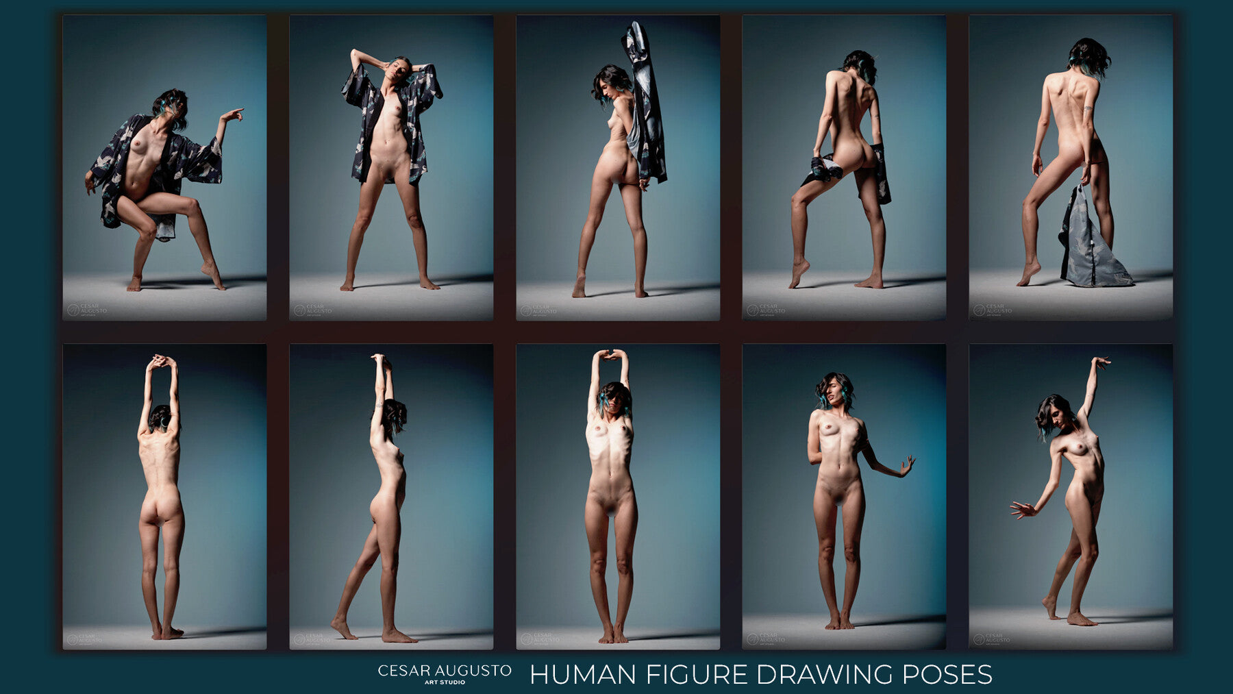 500+ Female Figure Poses - Aster Poised Elegance